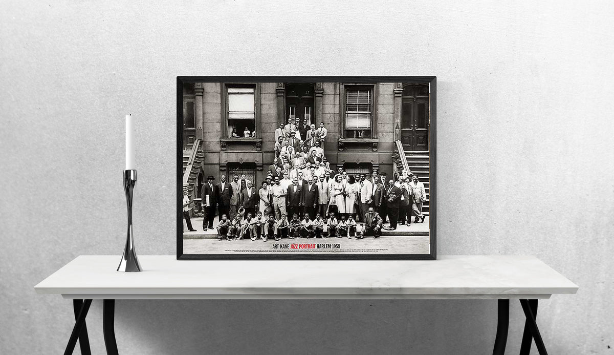 A Great Day in Harlem, Jazz Portrait by Art Kane Poster Litho 24 x