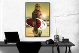 Star Wars Chewbacca Surf's Up Poster 24 x 36 inches