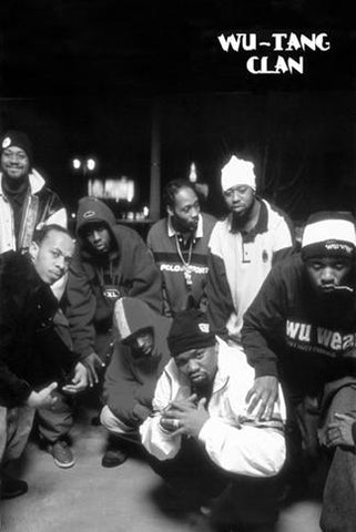 Wu Tang Clan - Street Scene B&W Poster