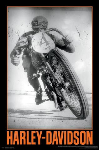 HARLEY-DAVIDSON Motorcycles "Historic Racer" Poster