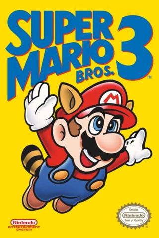 Nintendo - Super Mario Bros. 3 - Game Cover Poster