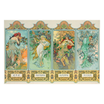 Four Seasons by Mucha, Alphonse Maria Art Reproduction