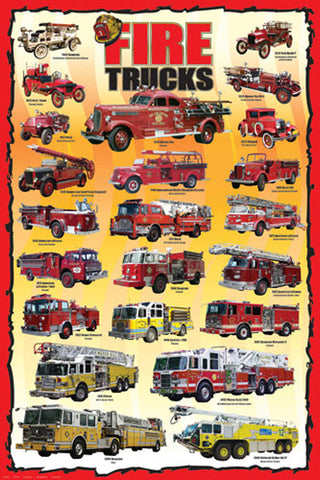 Fire Trucks Poster
