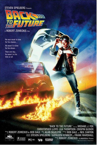 Back to the Future Movie Poster with credits