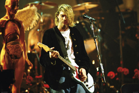 Nirvana Kurt Cobain Electric Solo Poster