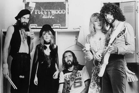 Fleetwood Mac Band Black and White Shot