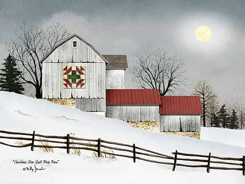 Christmas Star Quilt Block Barn by Billy Jacobs