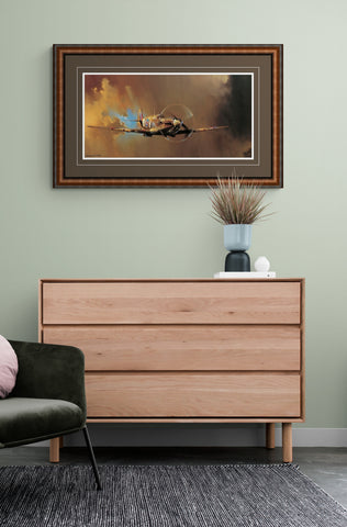 Spitfire by Barrie Clark Framed