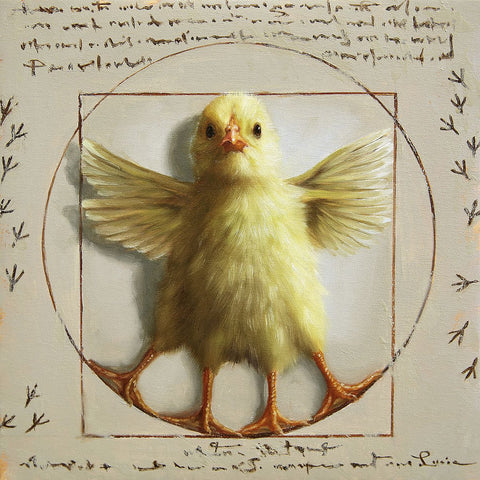 Vitruvian Chick by Lucia Heffernan