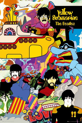 The Beatles- Yellow Sub Collage