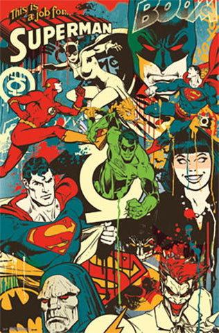 DC Comic Superheroes Throwback