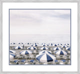 Seaside Umbrellas Framed