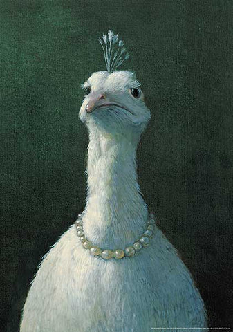 Peacock with Pearls by Michael Sowa
