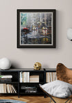 Manhattan Red Umbrella Framed