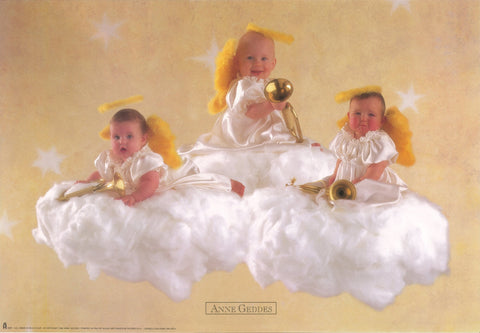 Anne Geddes Cherub Babies Vintage Poster 13 x 19