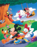 Disney Mickey Mouse Day at the Park Vintage Poster 16 x 20