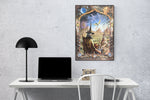 Lord Ring - Gandalf with Hobbits by Adrian Chesterman Art Poster Vintage Athena Poster 1995