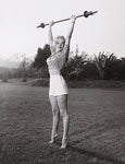 Marilyn Monroe Workout Weights, Hollywood Photography 1952 Poster Litho 22 x 28 Vintage