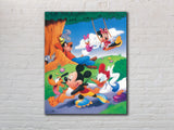 Disney Mickey Mouse Day at the Park Vintage Poster 16 x 20