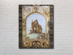 Vintage Lord of the Rings - Gandalf with Hobbits by Jimmy Cauty, Art Poster, Size 16 x 20 Inches