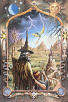 Lord Ring - Gandalf with Hobbits by Adrian Chesterman Art Poster Vintage Athena Poster 1995