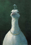 Peacock with Pearls by Michael Sowa, Image size is 17 x 24,