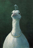 Peacock with Pearls by Michael Sowa, Image size is 17 x 24,