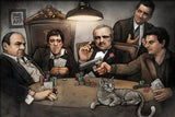 Gangsters Playing Poker by Big Chris Art 24 x 36 Iconic Movie Combination