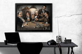 Gangsters Playing Poker by Big Chris Art 24 x 36 Iconic Movie Combination
