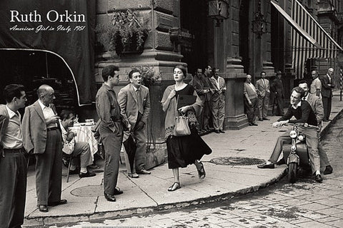 American Girl In Italy, 1951 by Ruth Orkin Poster Litho 24 x 36 Vintage Iconic Photo