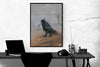 Krahe by Rudi Hurzlmeier, Title is "Crow"  Classic Litho Poster Size 19.75 x 27.75