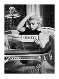 Marilyn Monroe,  Motion Picture Daily, NYC, 1955, photography of Ed Feingersh Poster Litho Vintage American Icon