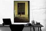 Bunny Dressing by Michael Sowa Classic Vintage Print Image Size is 19.75 x 27.5 inches