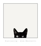 Curiosity by Jon Bertelli,  Iconic Poster, Black and White Paper