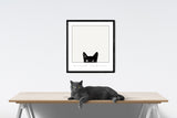 Curiosity by Jon Bertelli,  Iconic Poster, Black and White Paper