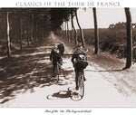 The Long Road Ahead, Le Tour de France Photographer Unknown Presse n' Sport Vintage Poster Size 22 x 30  Image Size 19 x 30 inches