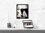 James Duck, Alone in The Rain, Picture Duck Art Print Poster Vintage Iconic Poster Size 16 x 20