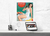 Coca-Cola - Delicious and Refreshing Art Print Poster Vintage Iconic Poster Size 16 x 20