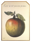 This is not an Apple by Rene Magritte Art Print Paper size is 19.75 x 27.5 inches