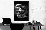Raven, Edgar Allan Poe’s Raven Skull Print 24 x 36 inches