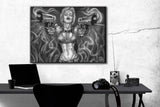 Marilyn, Monroe with Guns by James Danger Harvey  24 x 36 Print