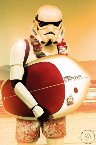 Star Wars Stormtrooper Surf's Up Poster 24 x 36 inches