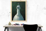 Peacock with Pearls by Michael Sowa, Image size is 17 x 24,