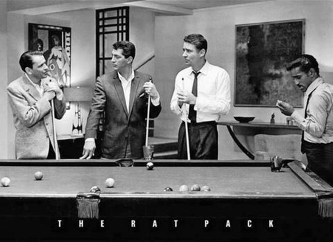 The Rat Pack - Playing Pool Iconic Poster