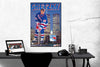 Wayne Gretzky New York Skyline Manhattan  New York Rangers NHL Poster Size: 22.25" x 34.5" Poster 1996