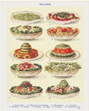 Salad Variety Chart from Mrs. Beeton's Book of Household Management Poster Only