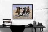Remington, Frederic - Aiding a Comrade by Frederic Remington Poster Print