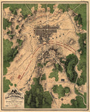 Map of The Battle of Gettysburg