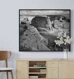 View of valley from mountain, Canyon de Chelly, Arizona - National Parks and Monuments, 1941 by Adams, Ansel Reproduction