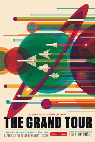 The Grand Tour - JPL Travel Photo Poster Visions of the Future